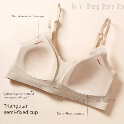 Elevate Your Everyday Elegance with Our Seamless V-Neck Bra - Perfect for All Bust Sizes!