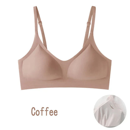 Elevate Your Everyday Elegance with Our Seamless V-Neck Bra - Perfect for All Bust Sizes!